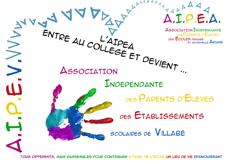 Bienvenue sur le site de l'Association Indépendante des Parents d'Elèves des Etablissements Scolaires de Villabé !!!